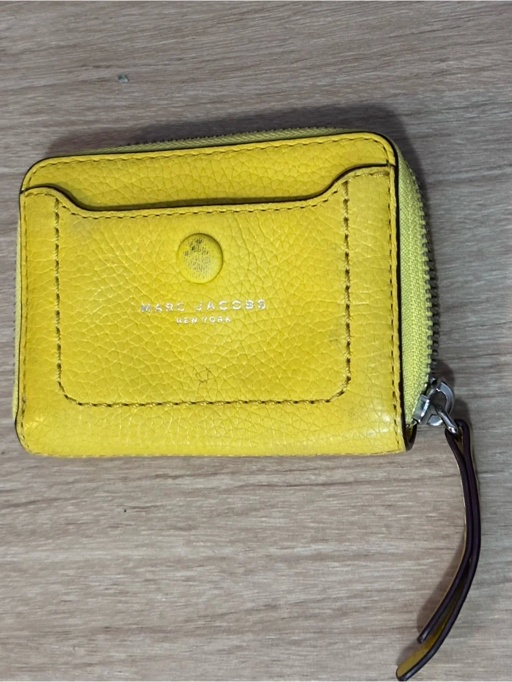 Marc Jacobs Sunshine Yellow Zip-Around Mini Wallet - Picture 2 of 7